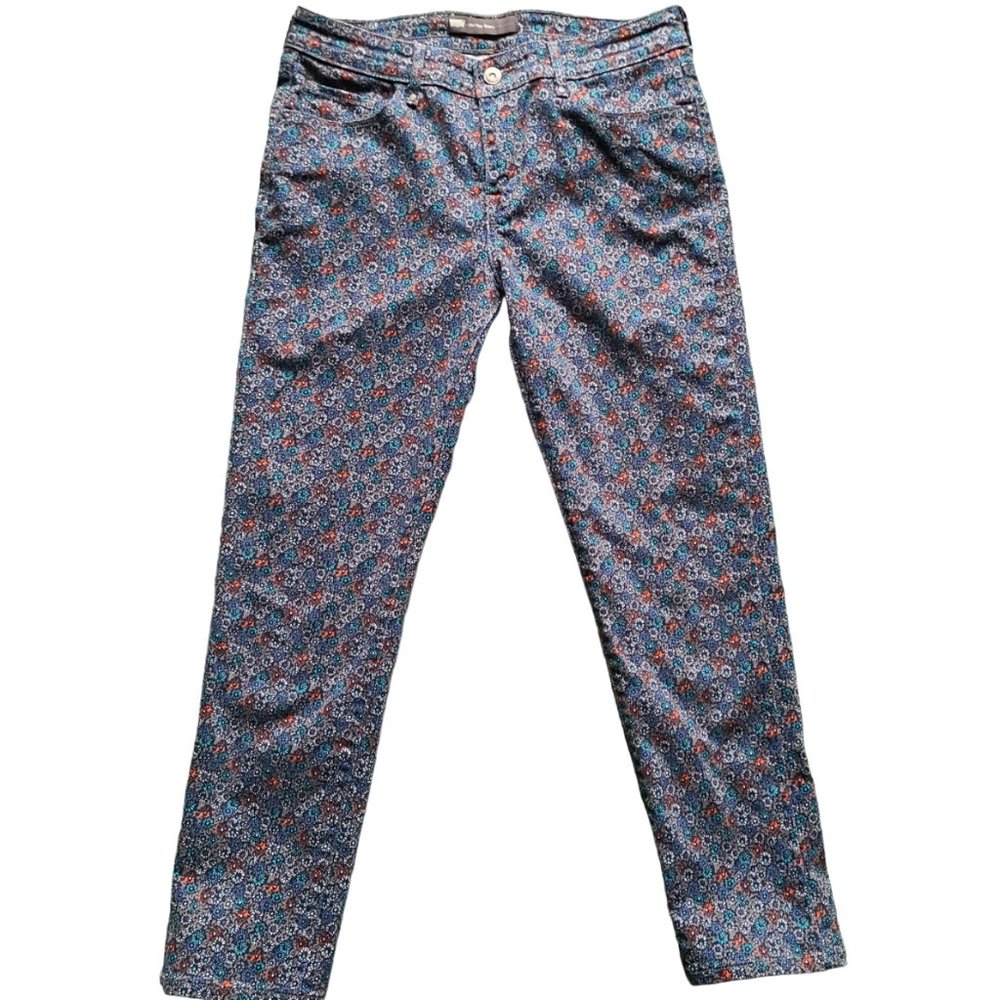 Levi's Floral Print Denim Crop Jeans - Size 8